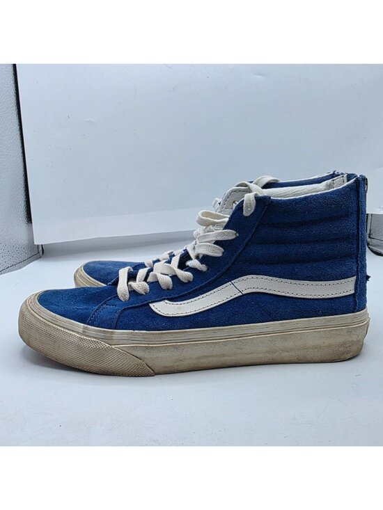Vans Sk8-Hi Mens 5.5 Blue White Hi Top Skateboarding Shoes Scotchgard Skate main image 9